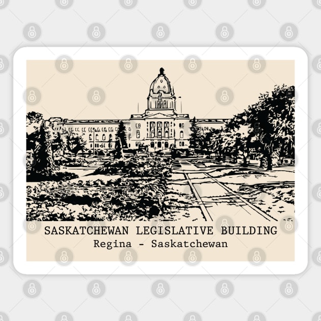 Saskatchewan Legislative Building - Regina SK Magnet by Lakeric